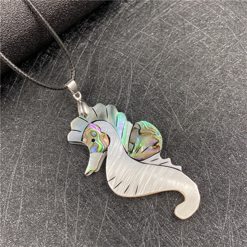 Shell Dolphin Pendant Necklace