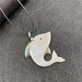Shell Dolphin Pendant Necklace