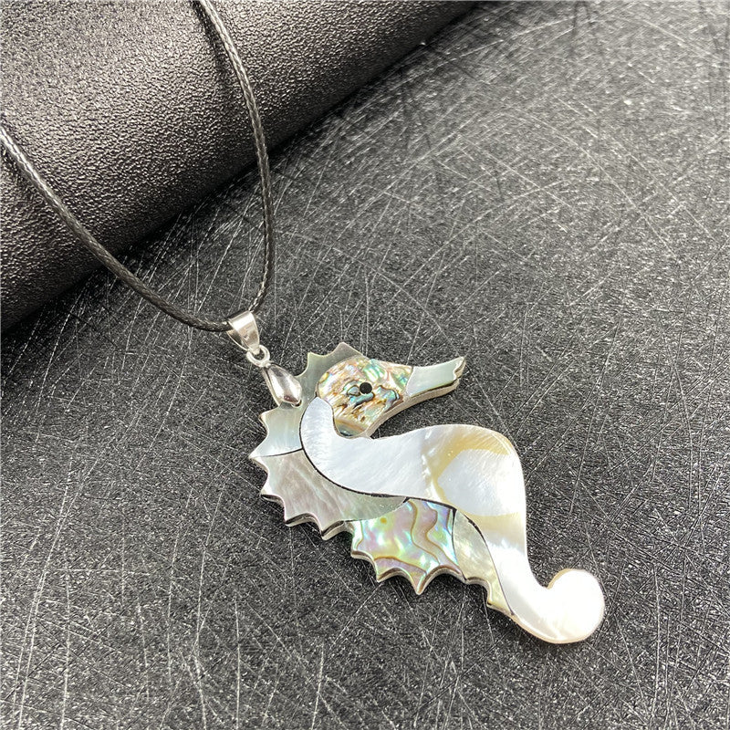 Shell Dolphin Pendant Necklace