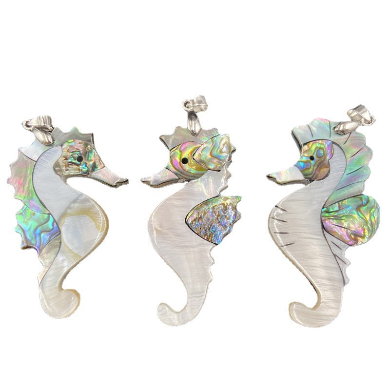 Shell Dolphin Pendant Necklace